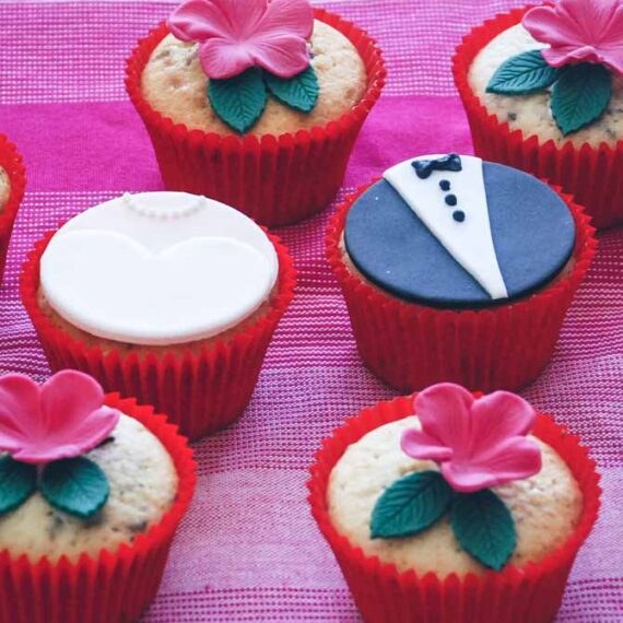 Bryllup cupcakes fra Bageglad