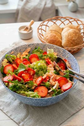 Salat med laks