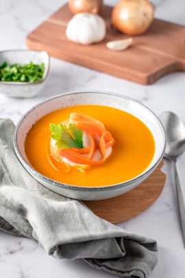 Græskarsuppe opskrift fra Bageglad