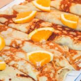 Pandekager med appelsincreme
