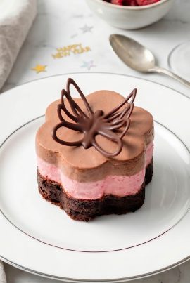 Nytårsdessert med chokolademousse