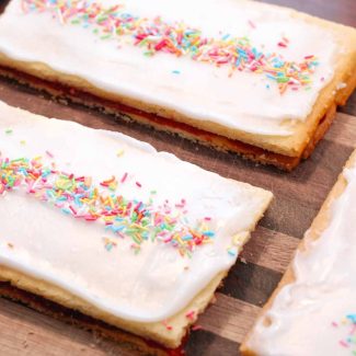 Hjemmelavede hindbærsnitter
