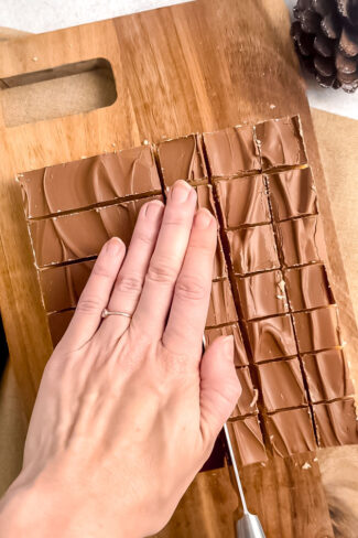 Skære Twix karamel