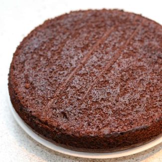 Flad chokoladekage