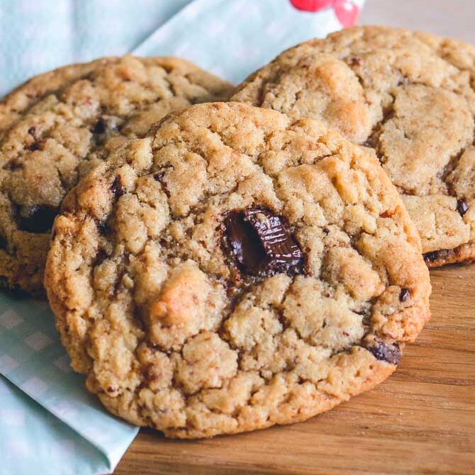 Peanut butter cookies opskrift fra Bageglad