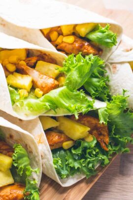 Hawaii wraps opskrift fra Bageglad