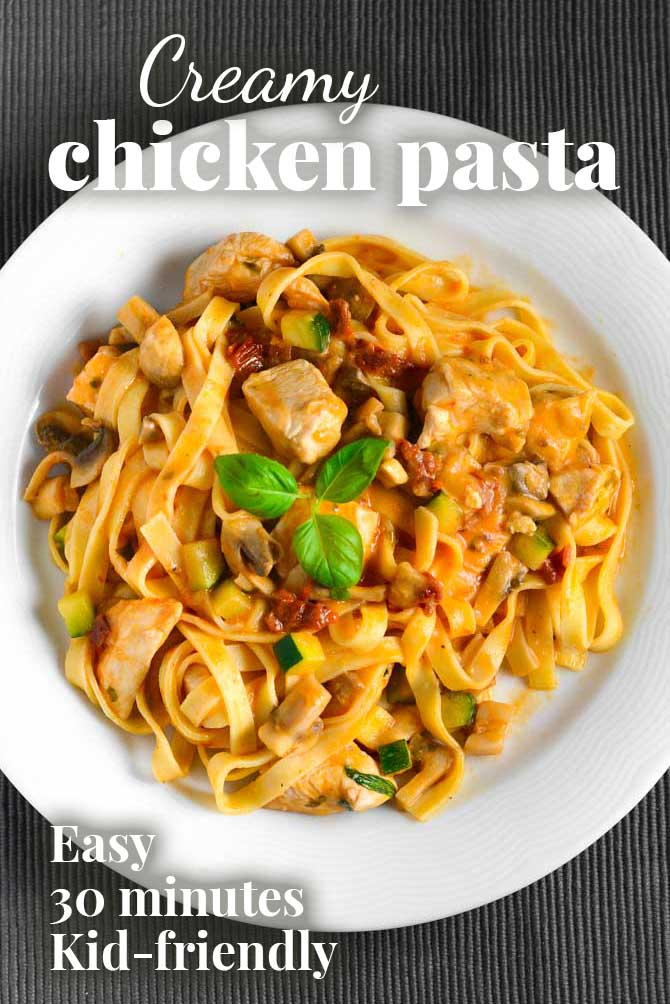 Creamy chicken pasta recipe