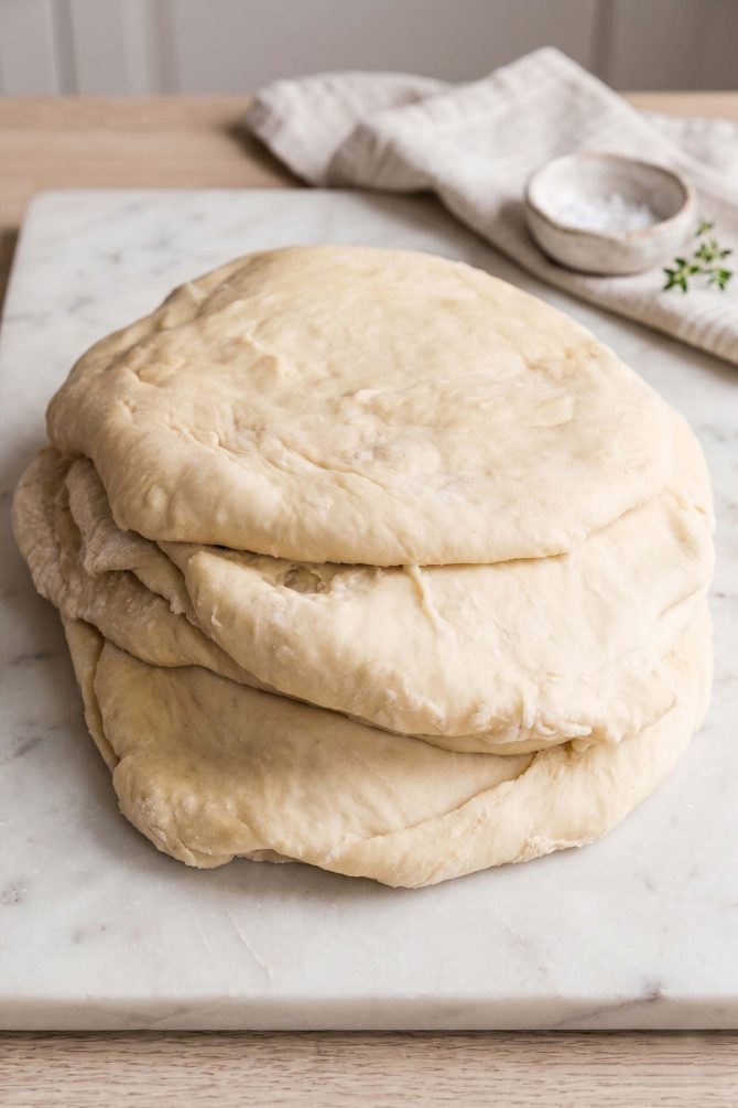 Naanbrød dej