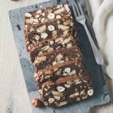 Chokolade og hasselnød kiksekage
