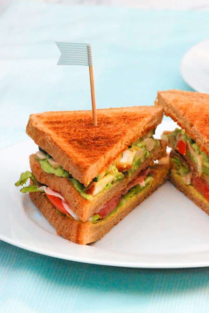 Luksus club sandwich opskrift fra Bageglad