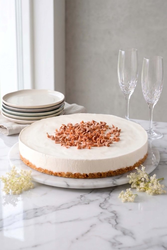 Hyldeblomst mousse kage