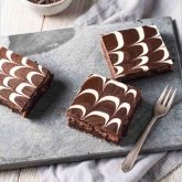 Brownies med chokoladeglasur
