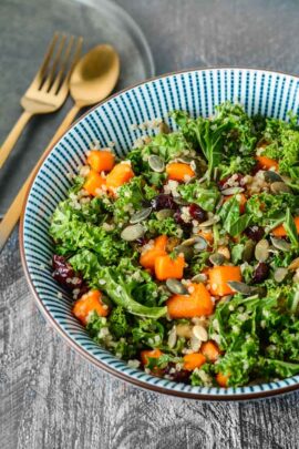 Efterårssalat med quinoa fra Bageglad