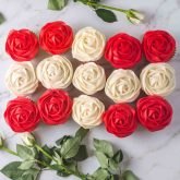 Fødselsdags cupcakes med flag