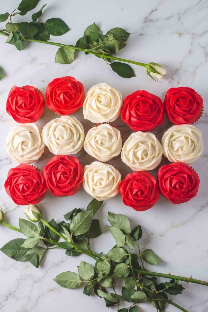 Fødselsdags cupcakes med flag
