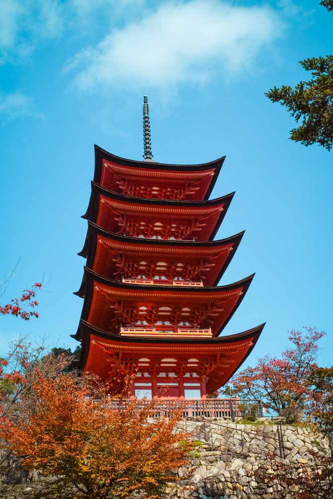 Pagoda i Miyajima, Japan