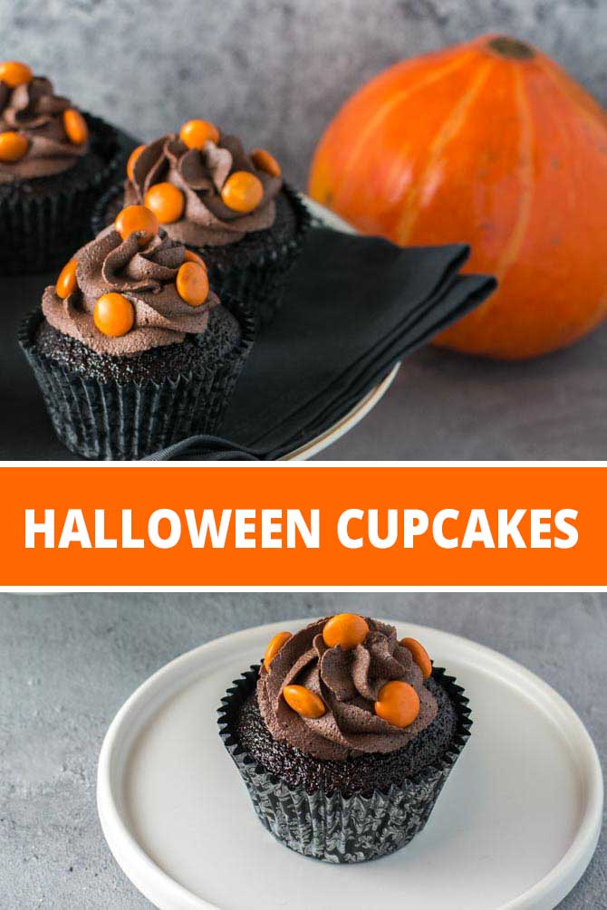 Halloween cupcakes opskrift