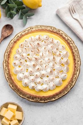 Citrontærte med marengs opskrift