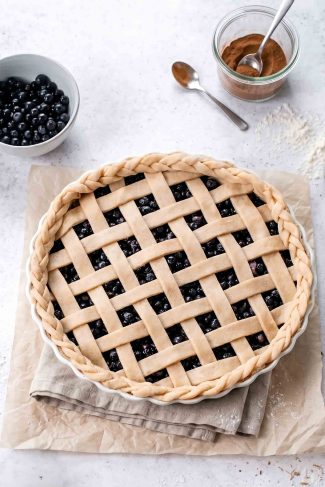 Blåbær pie opskrift