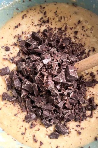 Hakket mørk chokolade