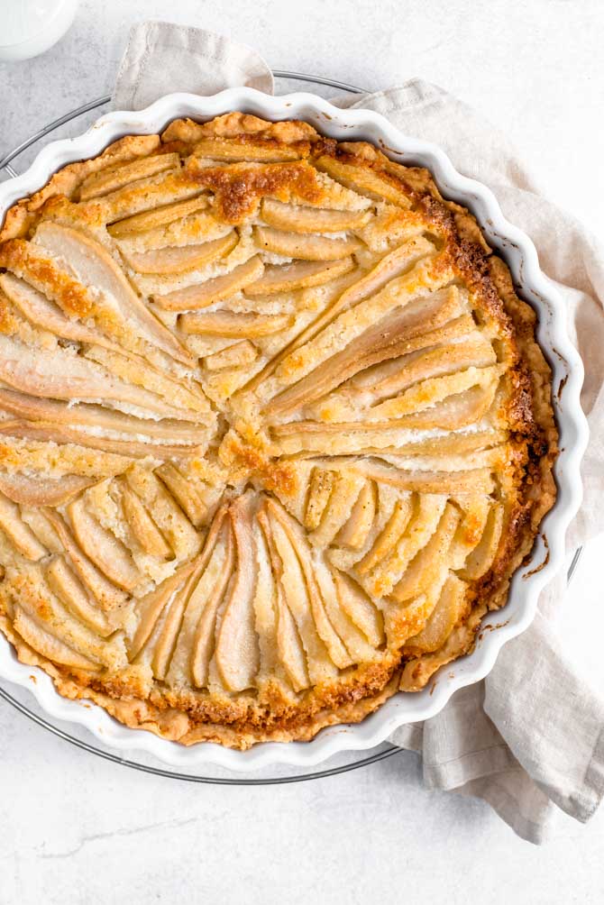 Delicious pear tart