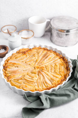 Beautiful French pear tart recipe