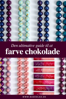 Guide til at farve chokolade med kakaosmør