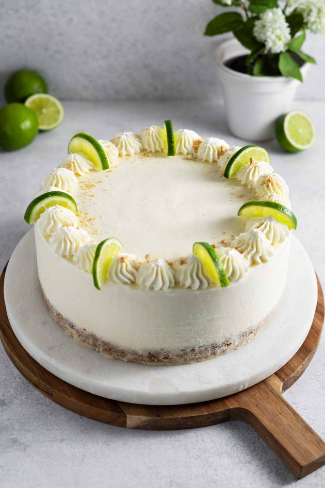 Lime og vanilje islagkage opskrift