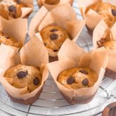Bananmuffins med chokolade fra Bageglad
