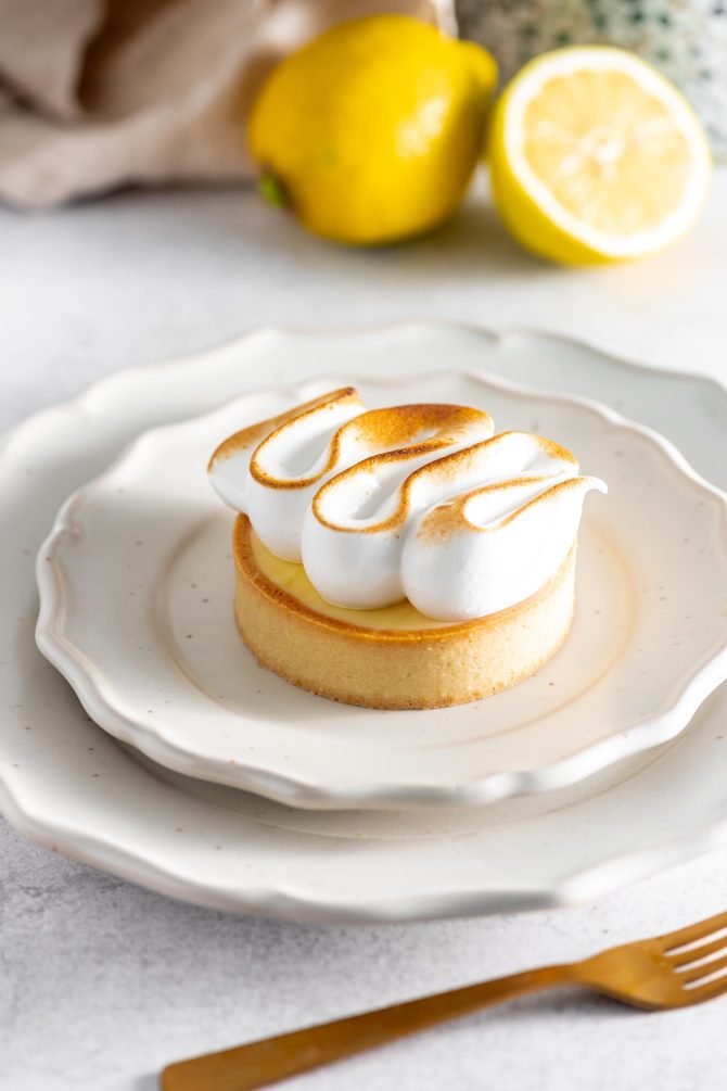 Små franske citrontærter til gæster