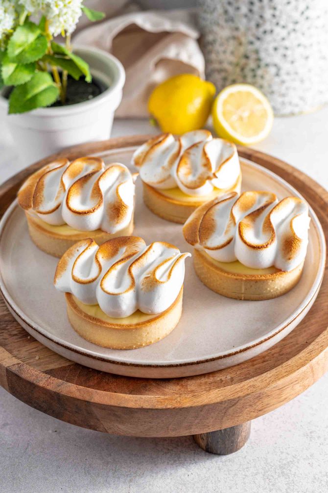 Portionsanrettet citrontærte opskrift