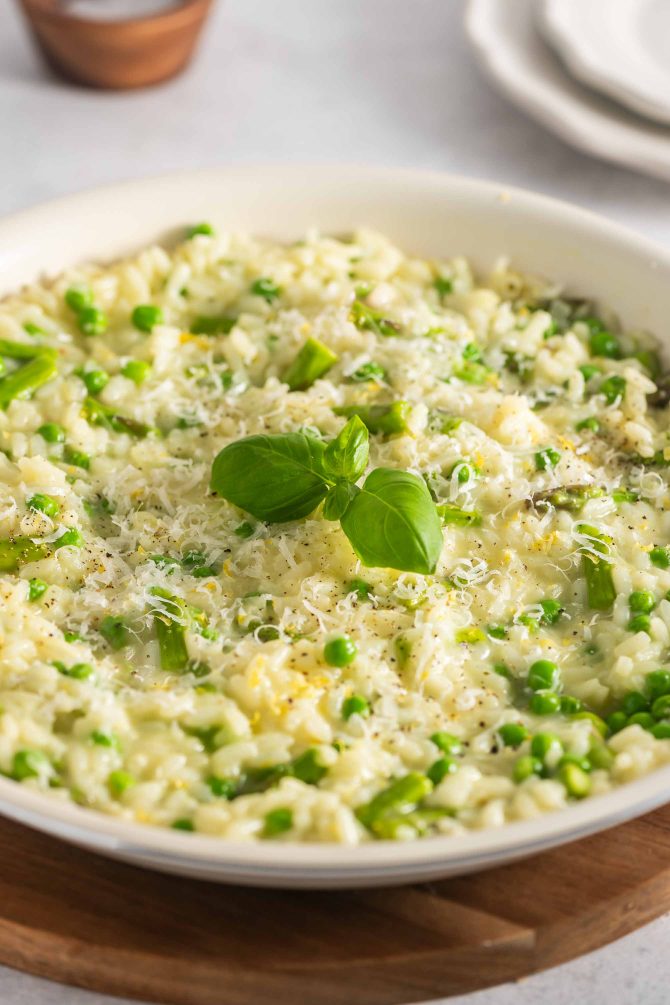 Risotto med asparges opskrift