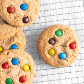 M&M cookies opskrift fra Bageglad