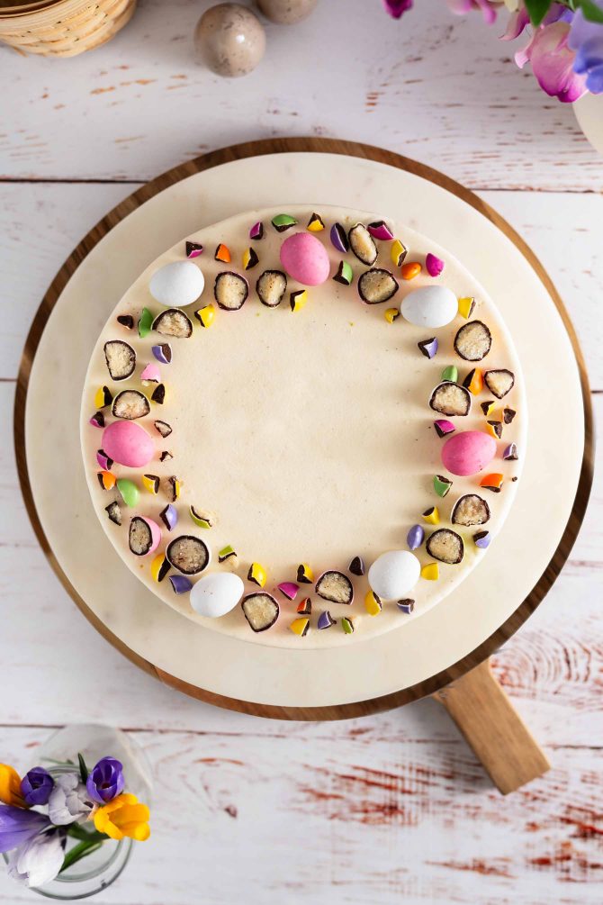 Påskekage med påskeæg